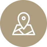 a map with a pin on it